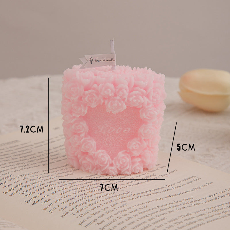 Flower Cluster Aromatherapy Candle With Hand Gift Ins