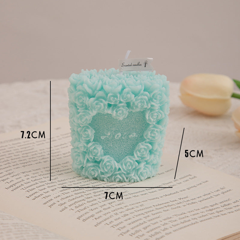 Flower Cluster Aromatherapy Candle With Hand Gift Ins