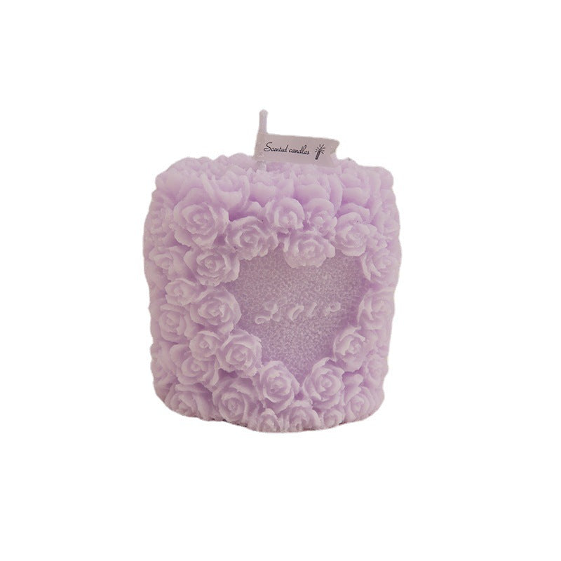 Flower Cluster Aromatherapy Candle With Hand Gift Ins