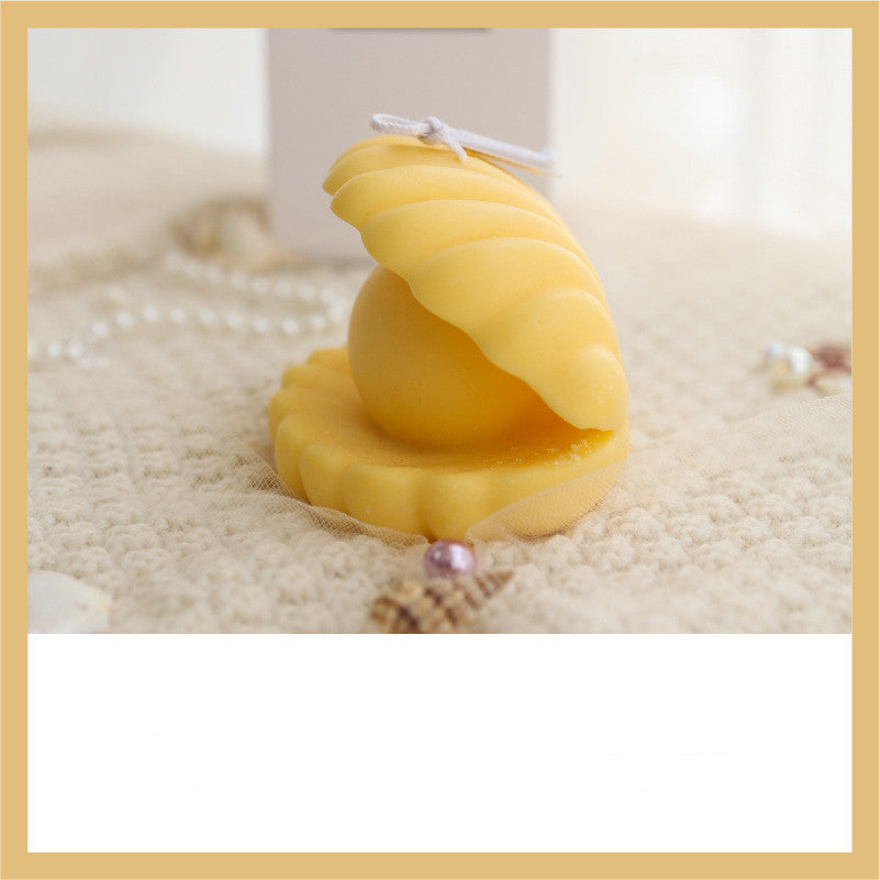 Creative Pearl Shell Incense Candle